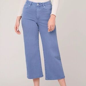 Yoga Jeans High-Rise Wide Leg Jeans in Light Blue